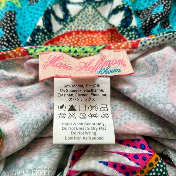 Mara Hoffman Swim V-Wire Mini Dress Strapless Tie Back Cover-Up Astrodreamer S - Picture 15 of 16